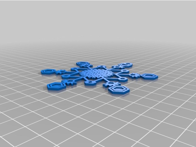 Miniatura 2 do modelo 3D Ready to Print Snowflakes