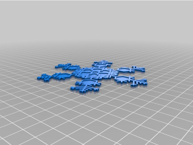 Miniatura 14 do modelo 3D Ready to Print Snowflakes