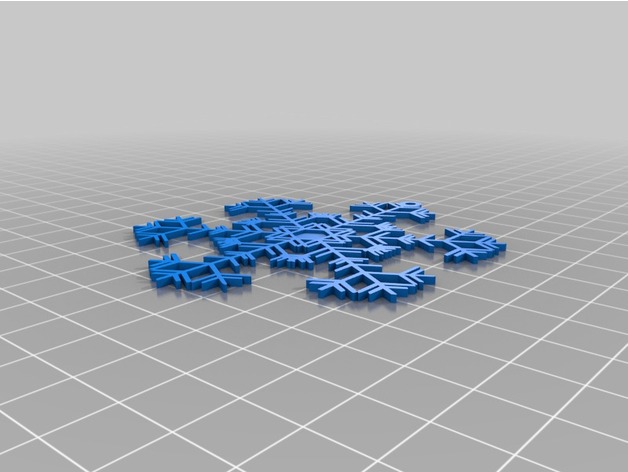 Miniatura 4 do modelo 3D Ready to Print Snowflakes