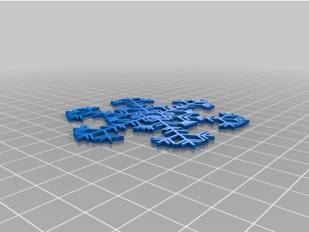 Free STL file Simple Snowflake Decorations ❄️・3D print object