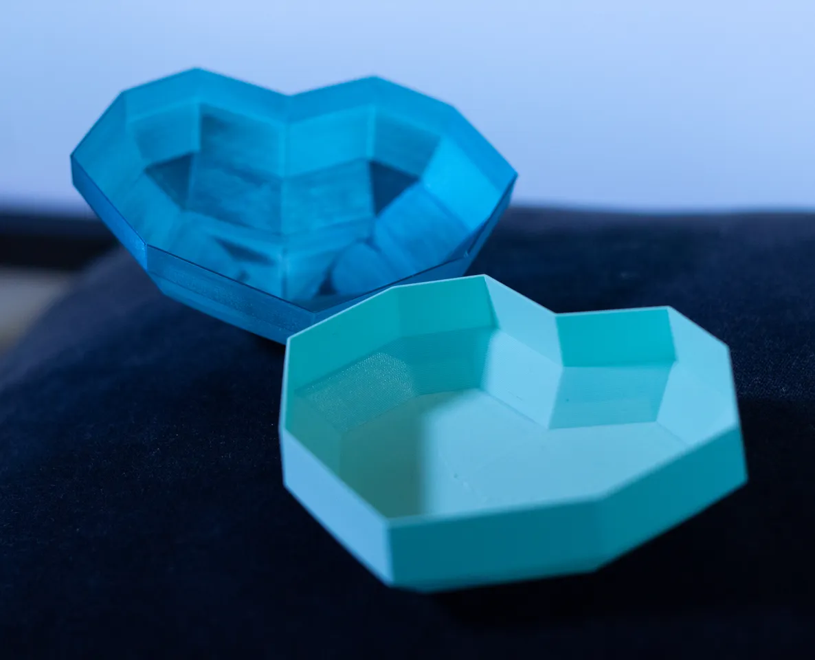 Heart 3D Resin Block