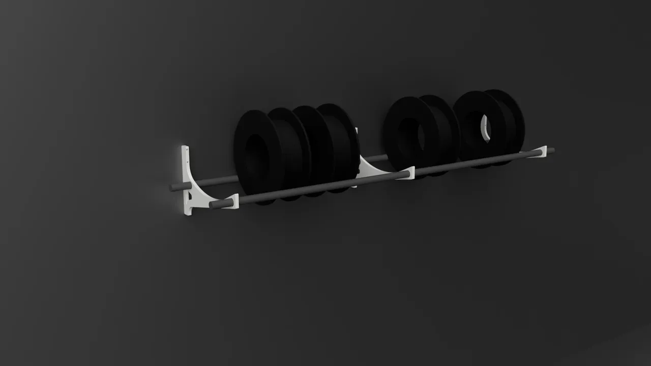 Wall Rack for 3D Filament by V1per_Zerofy | Download free STL model ...