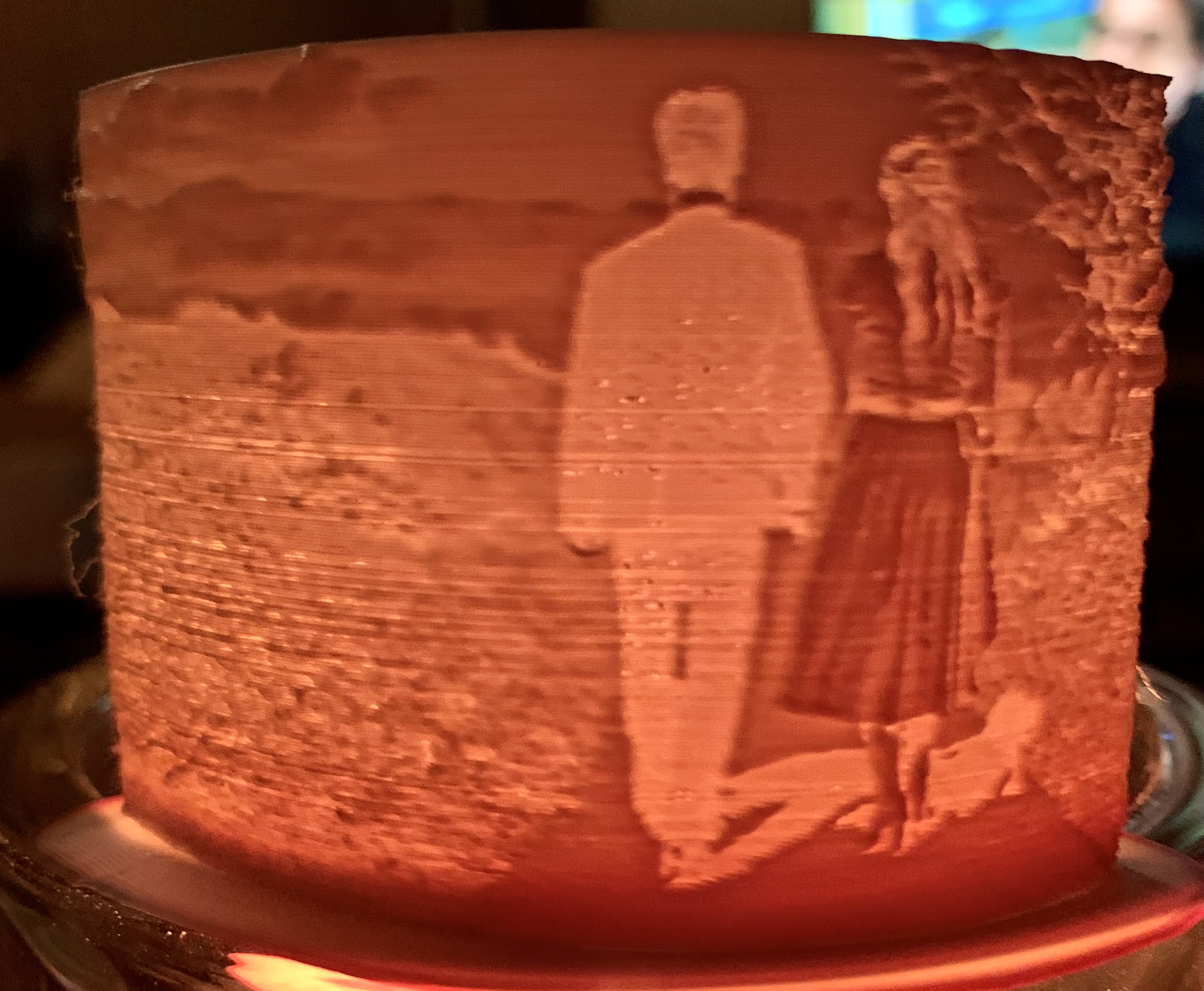 Litho Pärchen Hochzeitspaar Lithophane