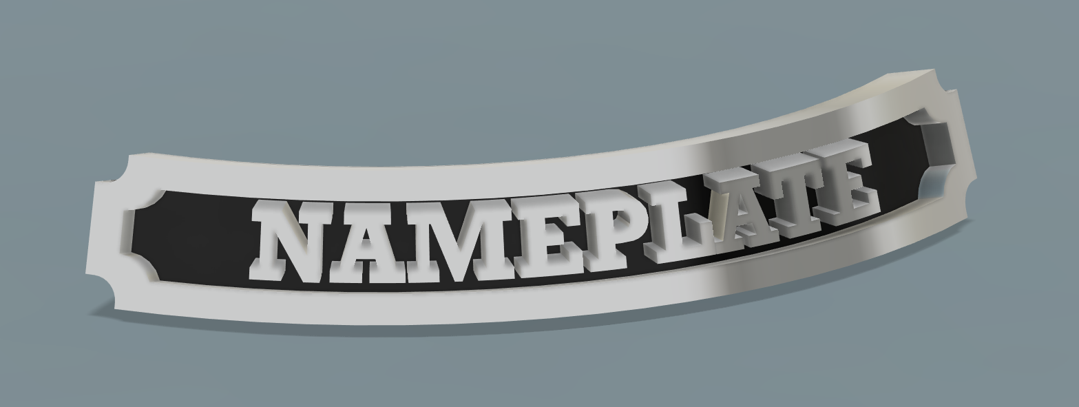 Fantasy Football Player Nameplates by Akar Download free STL model