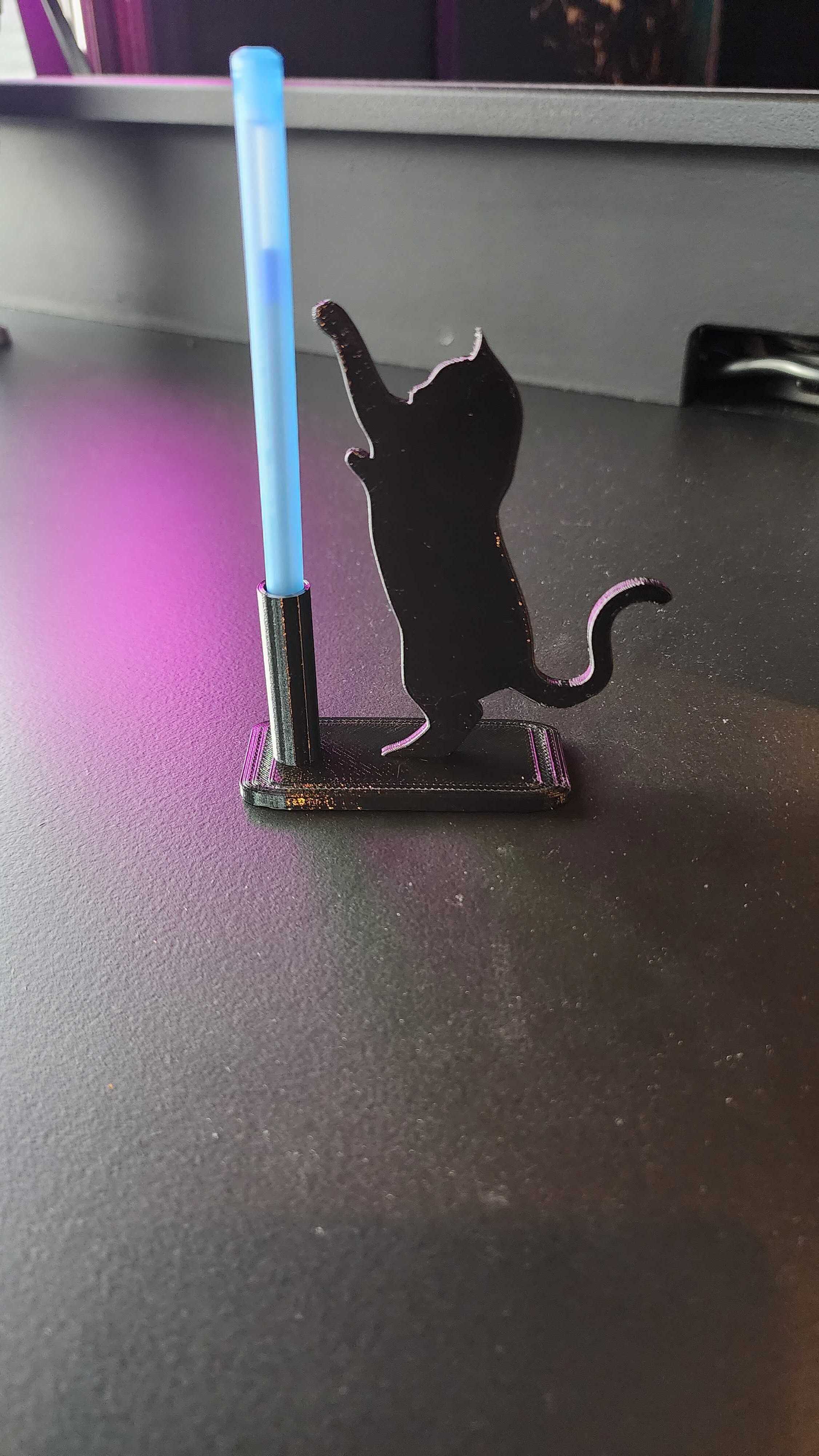 Cat Pen Holder by Dave B Download free STL model