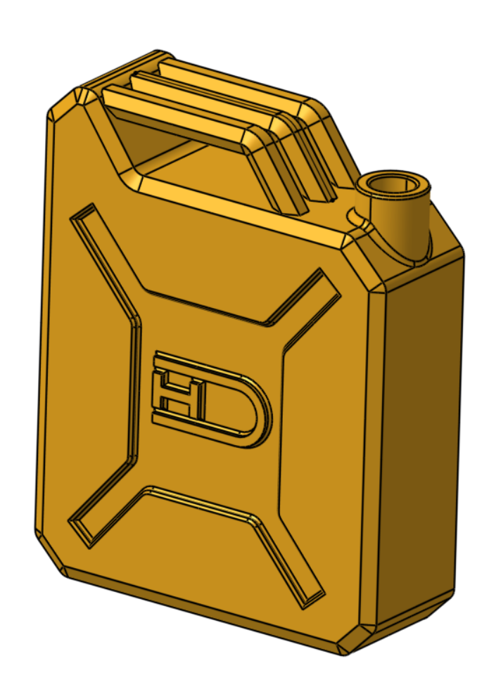 Jerrycan For Brick Models With Axle Holes And Hd Logo By Horcikdesigns Download Free Stl