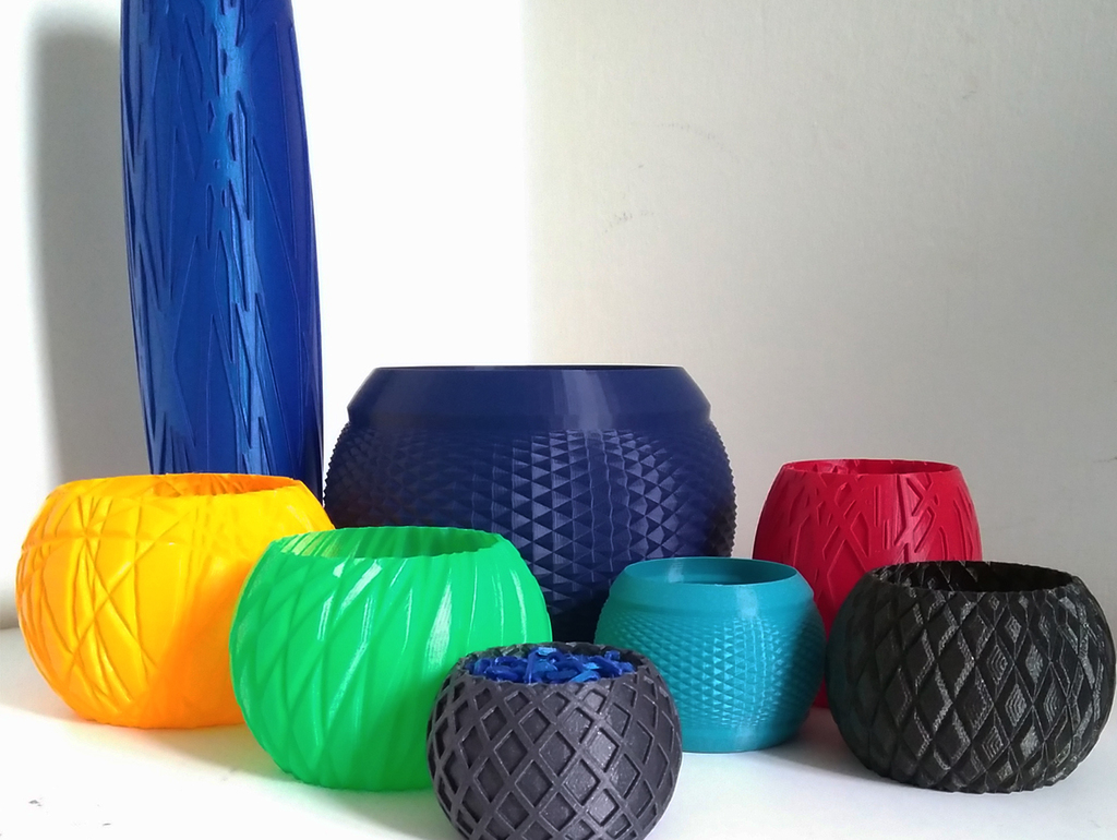 Striped vases collection