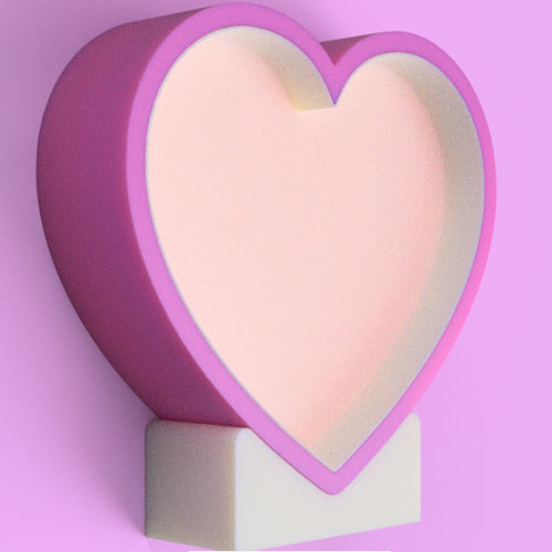 heart lamp