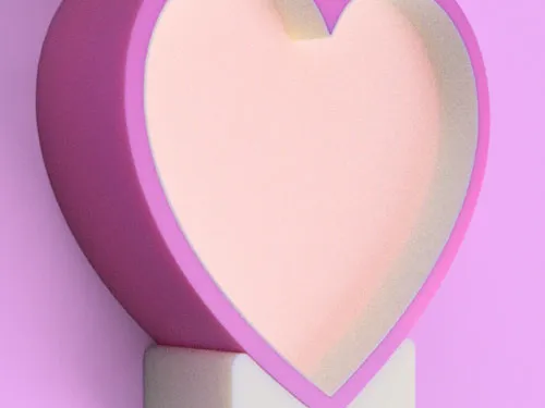 heart lamp
