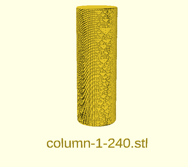 Miniatura 32 do modelo 3D Wolfram's CA Cylinders Collection