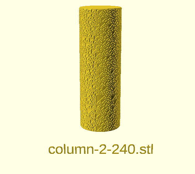 Miniatura 35 do modelo 3D Wolfram's CA Cylinders Collection