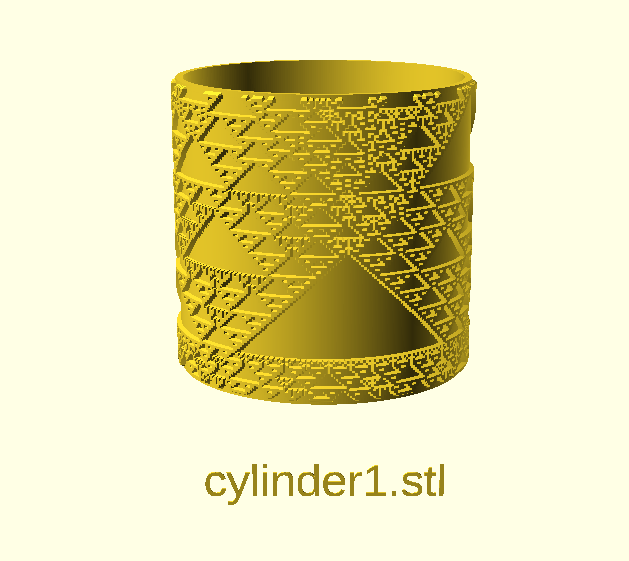 Miniatura 12 do modelo 3D Wolfram's CA Cylinders Collection