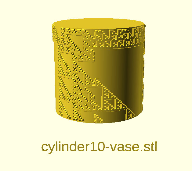 Miniatura 22 do modelo 3D Wolfram's CA Cylinders Collection