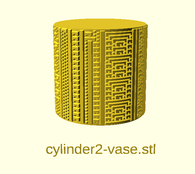 Miniatura 16 do modelo 3D Wolfram's CA Cylinders Collection