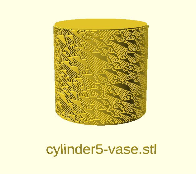 Miniatura 18 do modelo 3D Wolfram's CA Cylinders Collection
