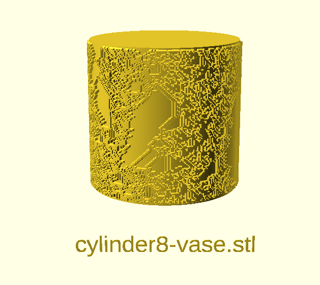Miniatura 21 do modelo 3D Wolfram's CA Cylinders Collection