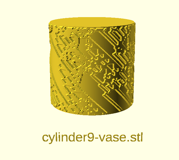 Miniatura 17 do modelo 3D Wolfram's CA Cylinders Collection