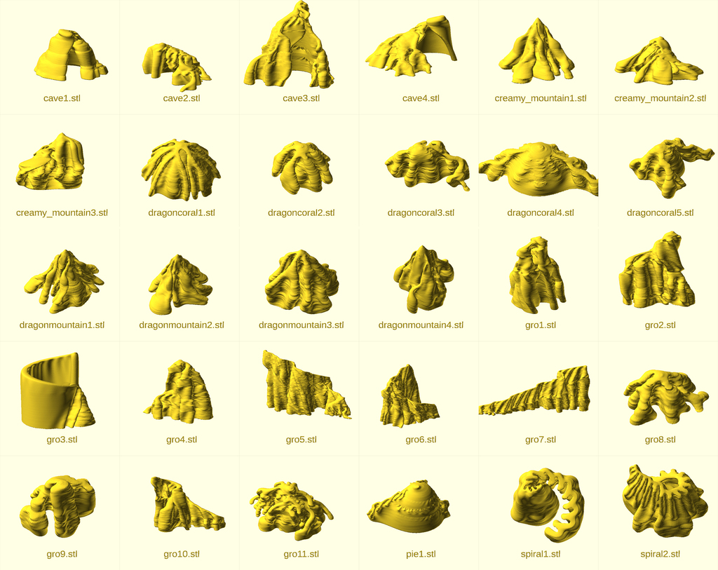 Weird terrain collection