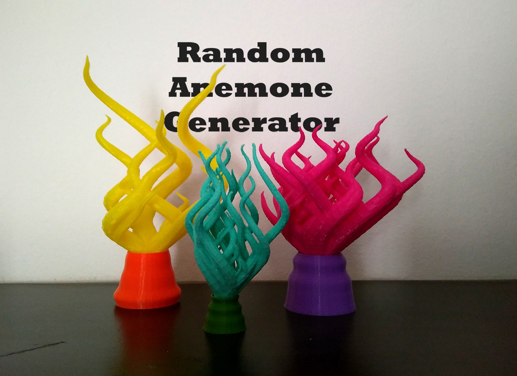 Plastic Reef #1: Random Anemone Generator