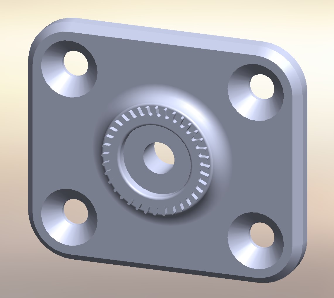Miniatura 2 do modelo 3D Quad Lock compatible AMPS base