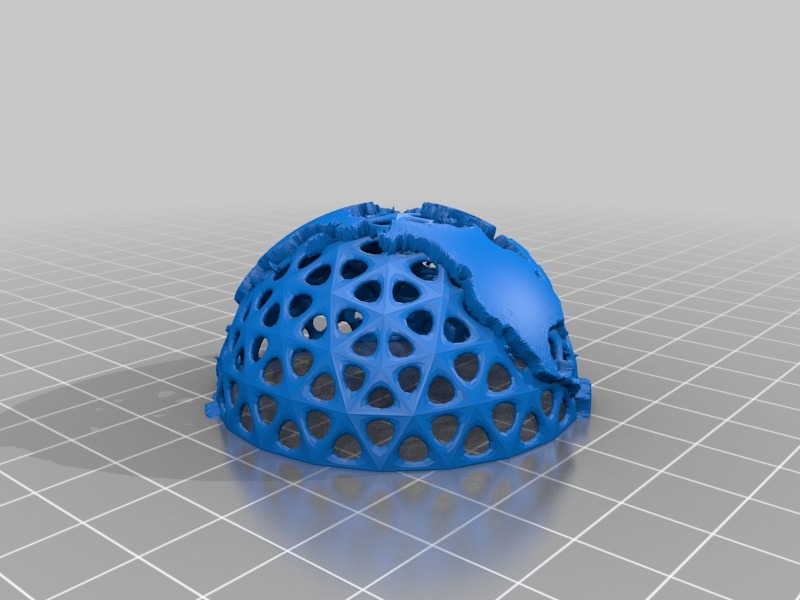 Miniatura 6 do modelo 3D Wired Earth Globe