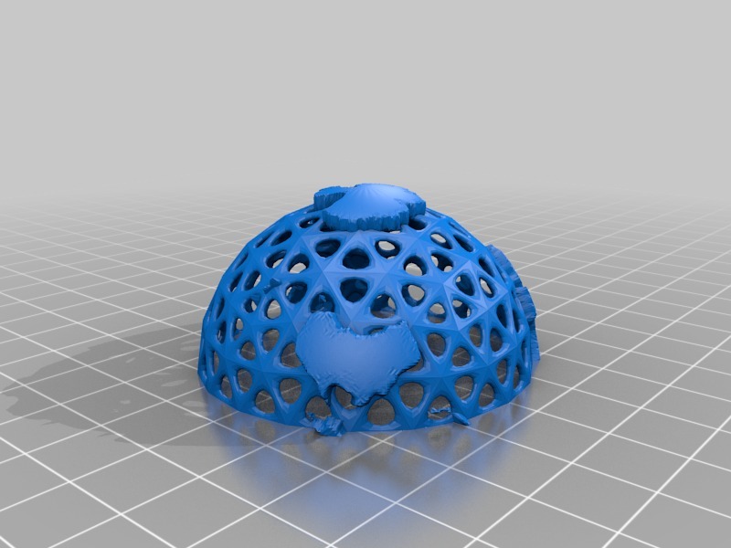 Miniatura 7 do modelo 3D Wired Earth Globe