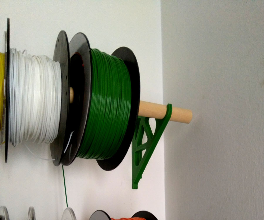 Filament Spool Wall Mount + Hub