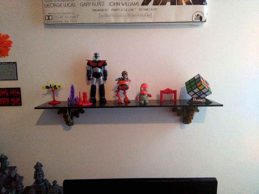 Miniatura 5 do modelo 3D Steampunk Shelf Bracket