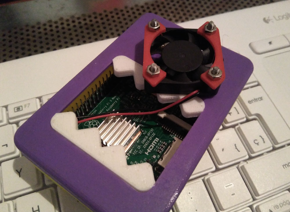 Fan support for Raspberry Pi B+ Face Case by Fernando Jerez | Download ...