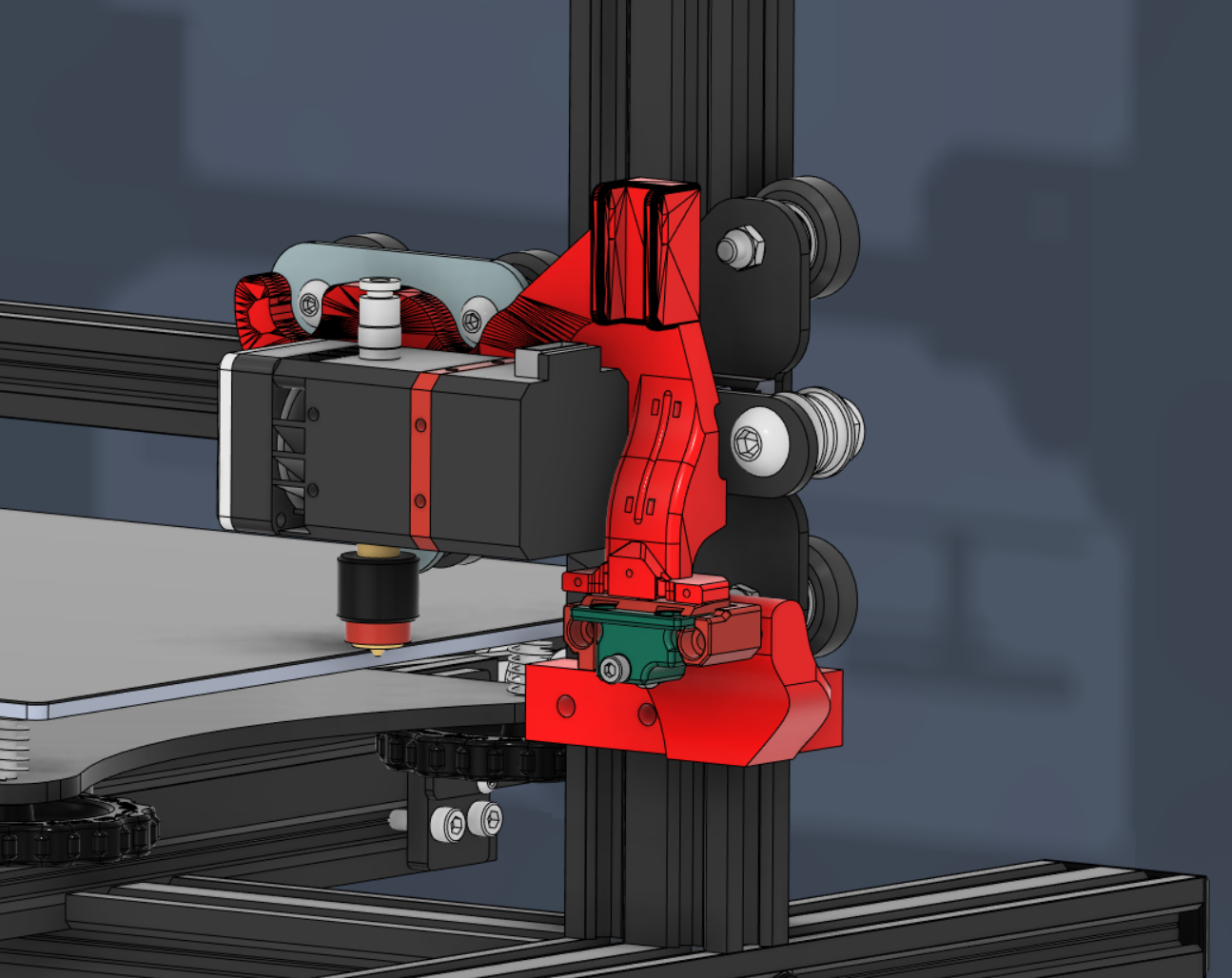 Biqu H2 Mount for Ender/Pro with Klicky NG Probe
