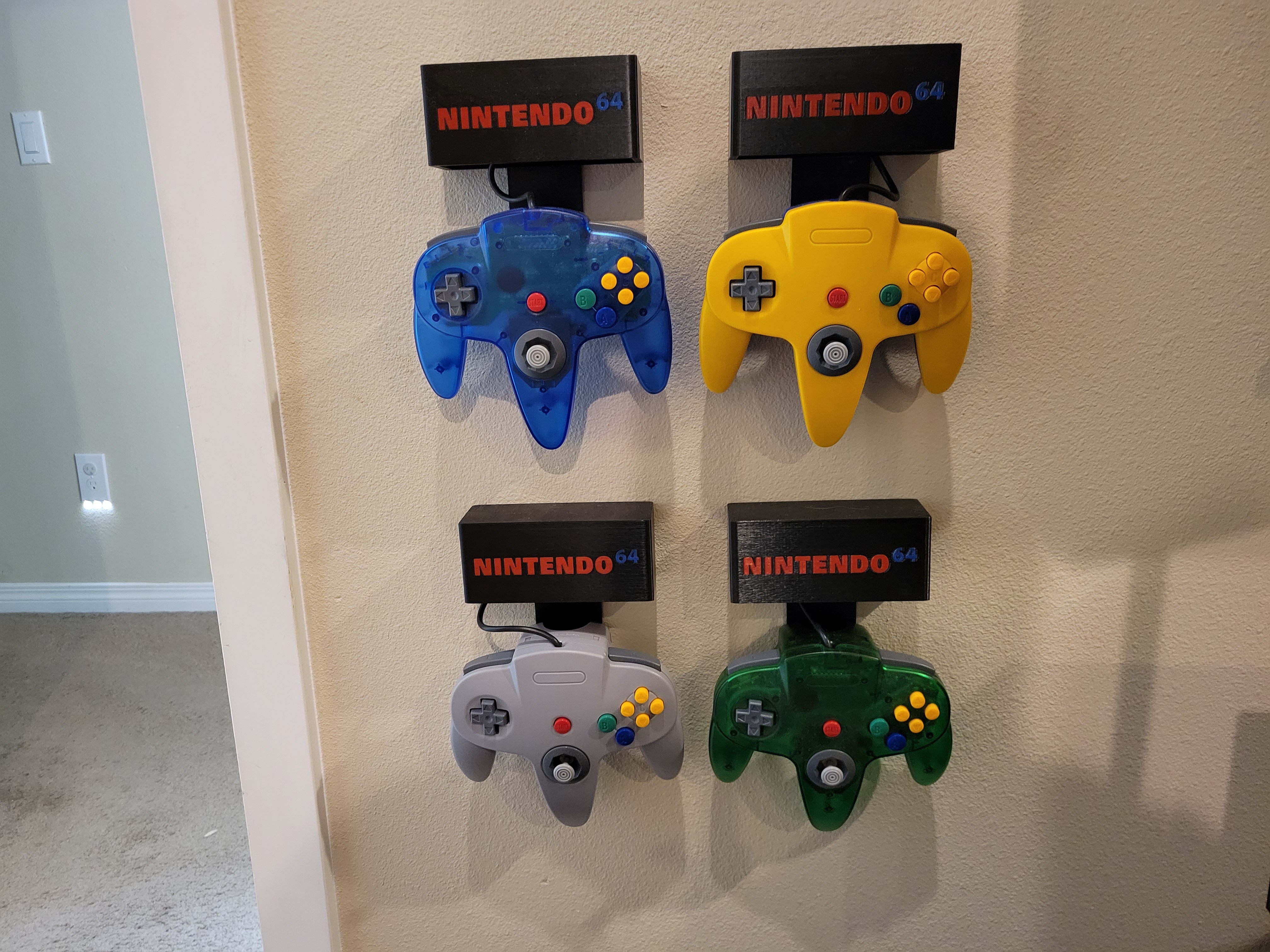 n64 controller wall mount