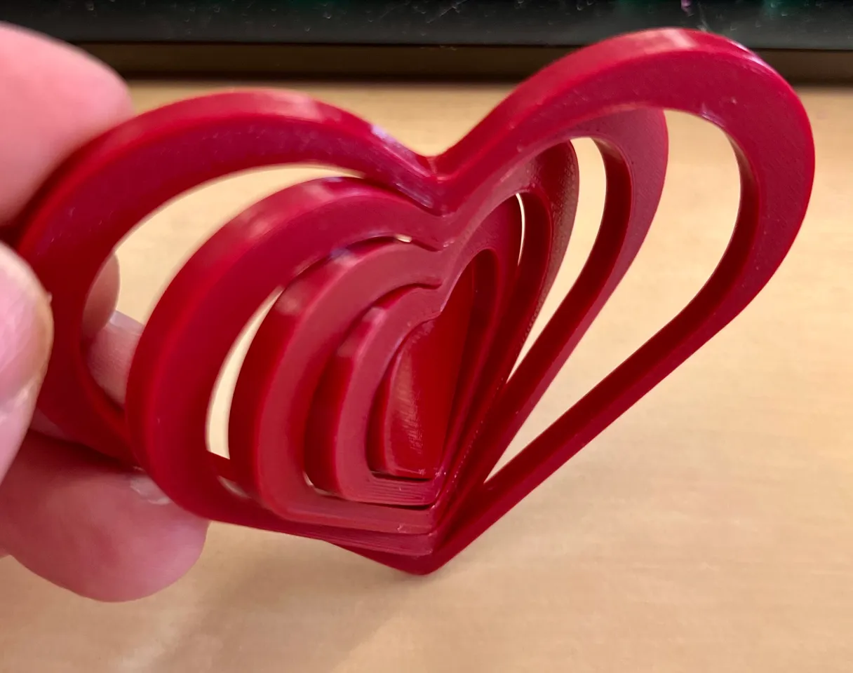 CLAY CUTTERS Heart Valentines Cutter// PLA Filament, Valentine’s Day Clay  Cutters, 0.4mm Cutting Edge