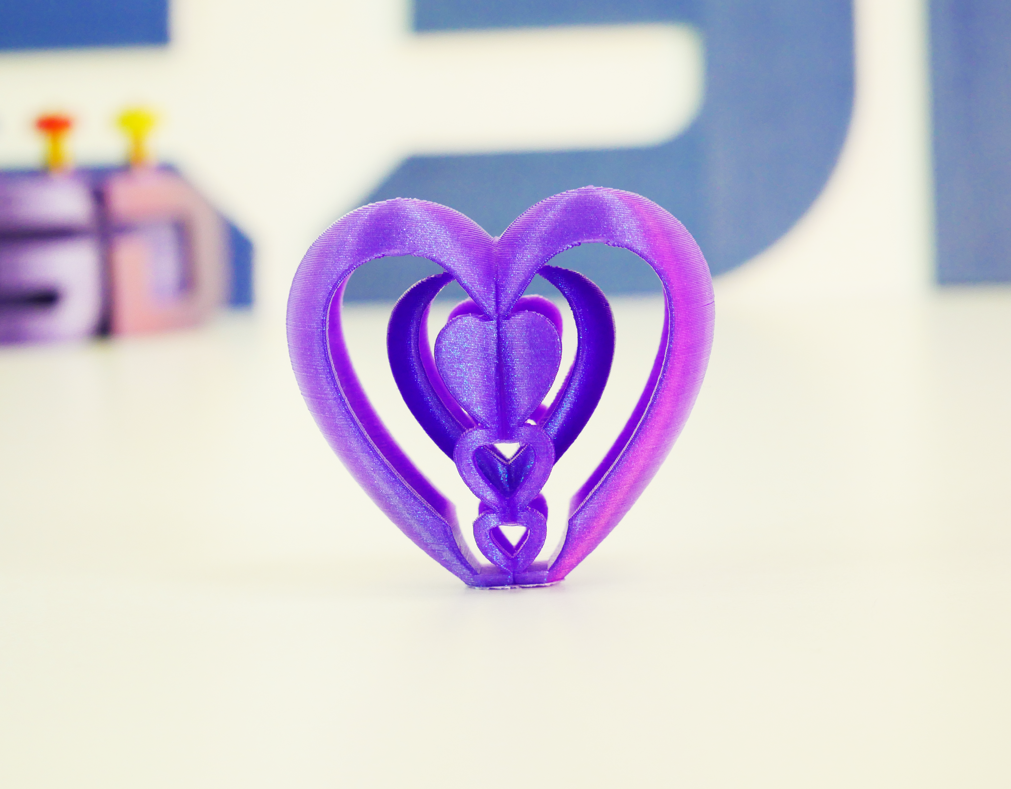 Miniatura 3 do modelo 3D Heart Strings ~ A 3D Printer stress test