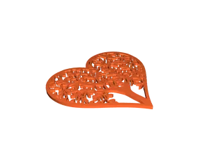 Love heart tree by Michal | Download free STL model | Printables.com