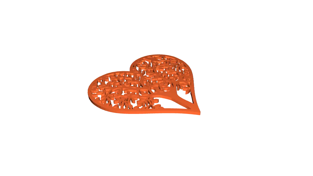 Love heart tree by Michal | Download free STL model | Printables.com