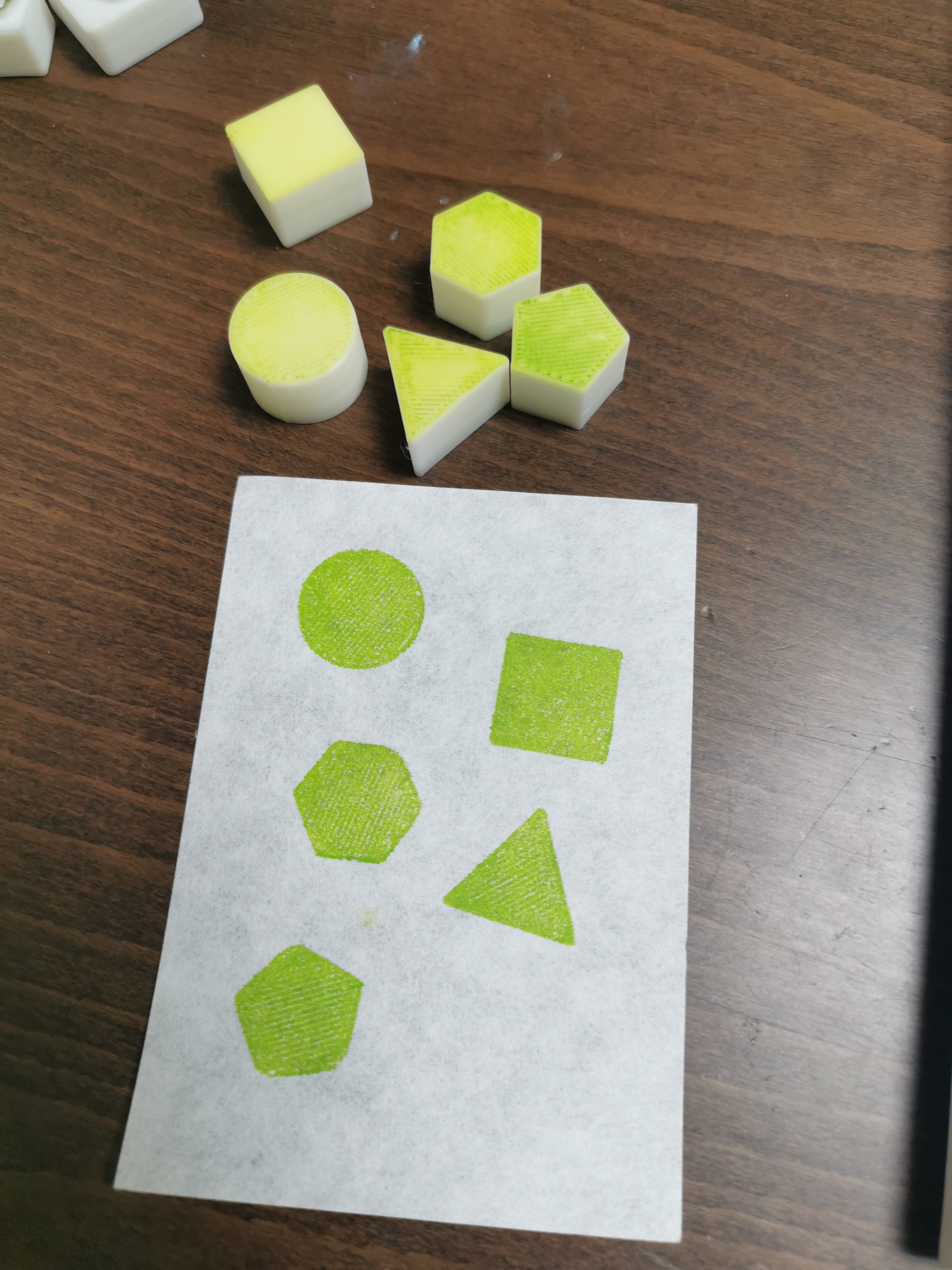 Simple shaped stamps