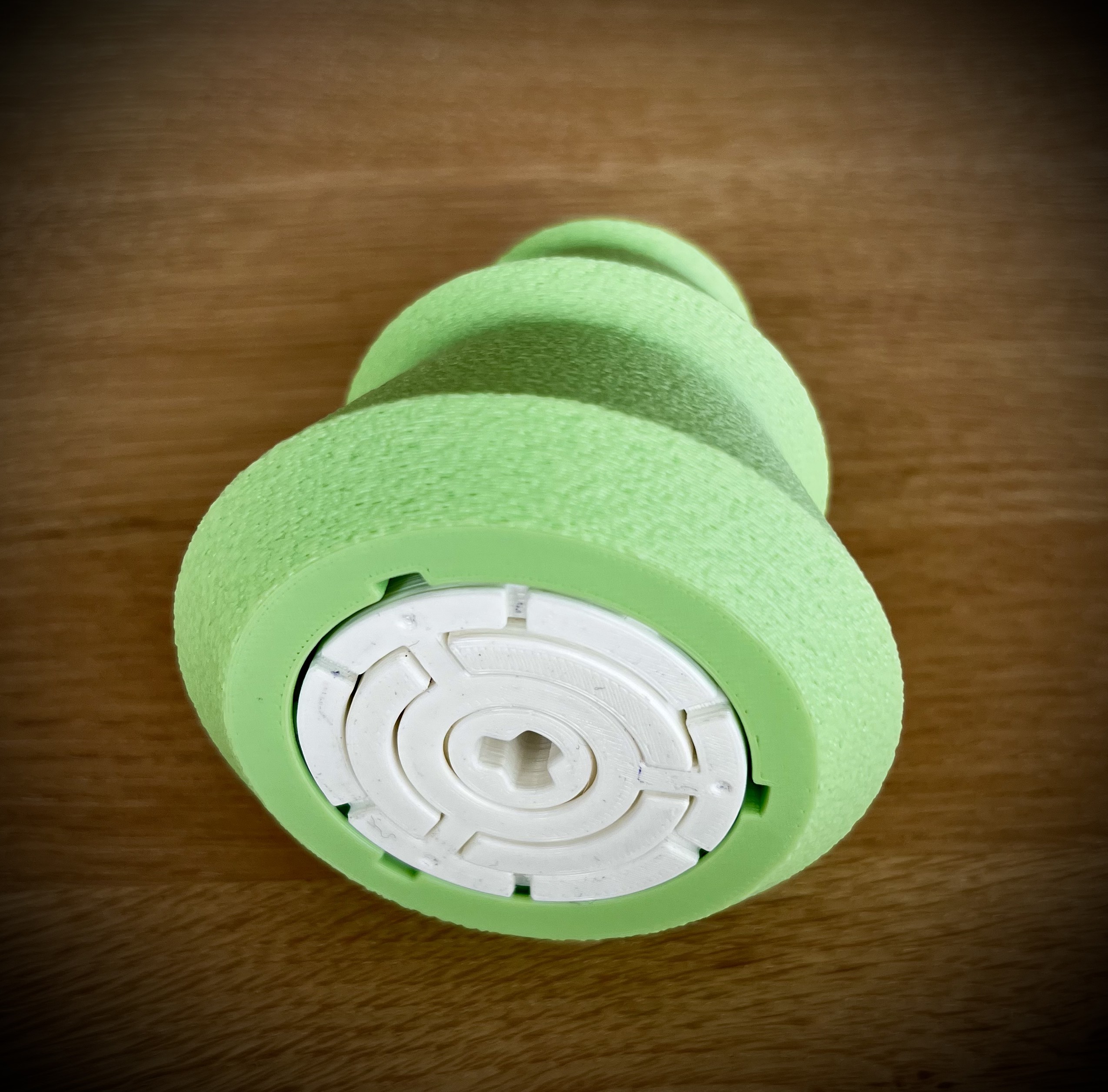 Remix 3D Printy Print-in-Place Twisty Puzzle - Christmas Tree - both simple and difficult versions