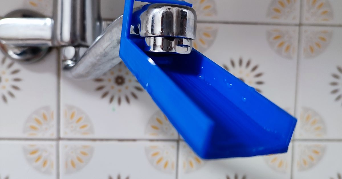 Water tap extension by 3D cositas Download free STL model