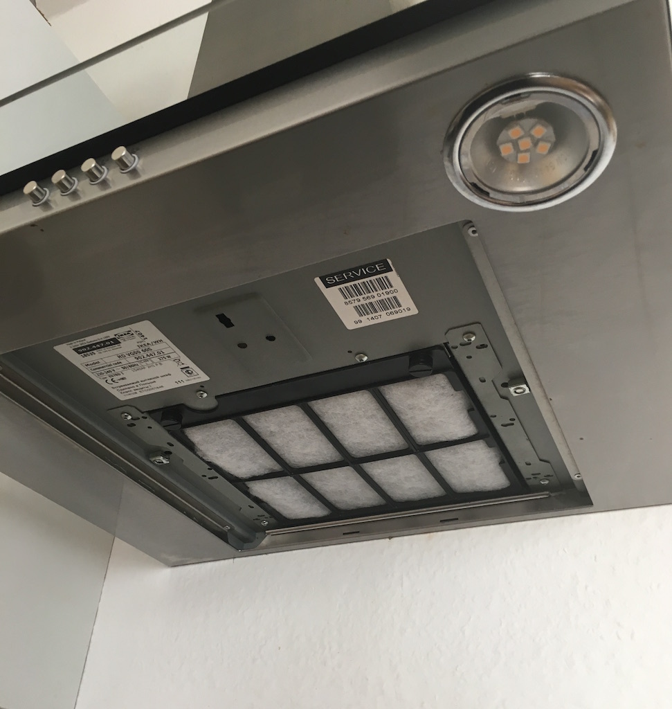 Ikea Charcoal filter clamp for Wall mounted extractor hood KULINARISK