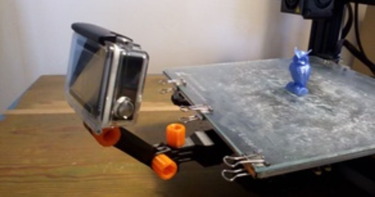 Ender 3 camera mount by 3Drcnc Download free STL model