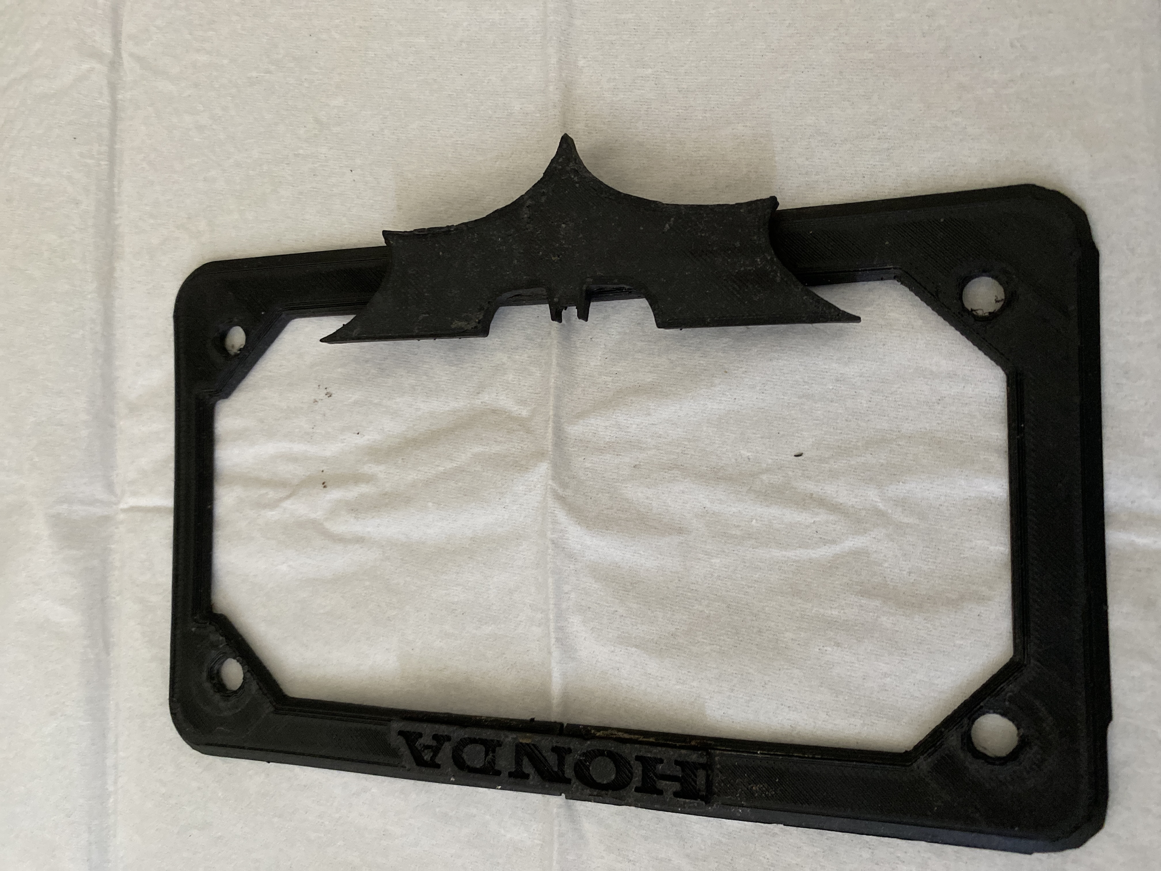 batman License plate frame motorcycle