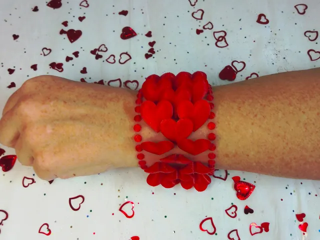 Hearts Bracelet Dragon Scale Styled