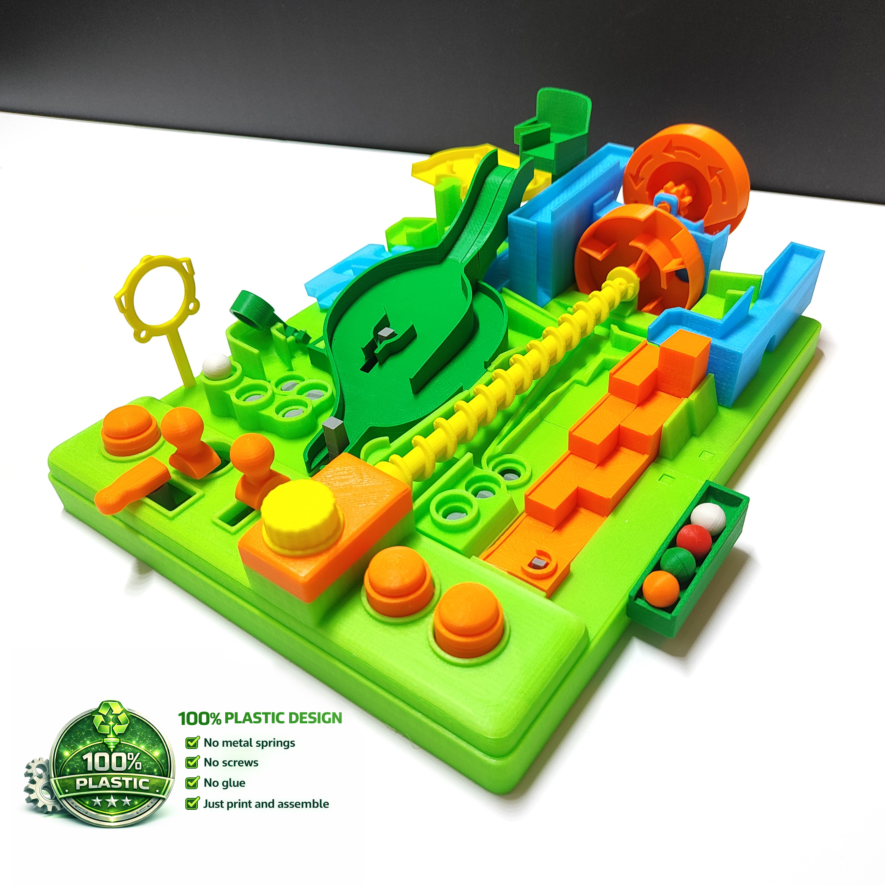 Mechanical Marble Puzzle Toy – Demo Parts STL