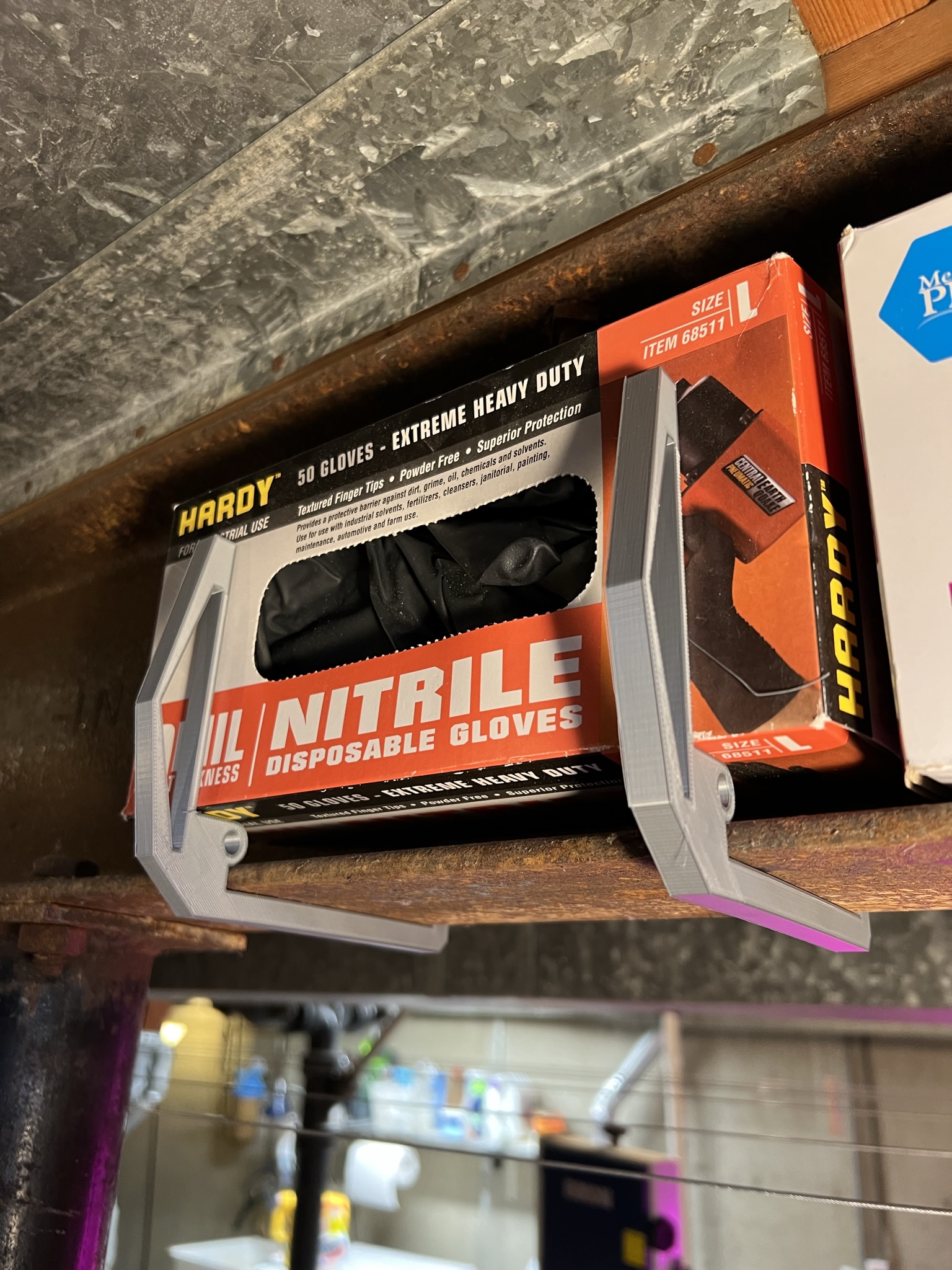 4"  I-Beam Gloves Box Holder