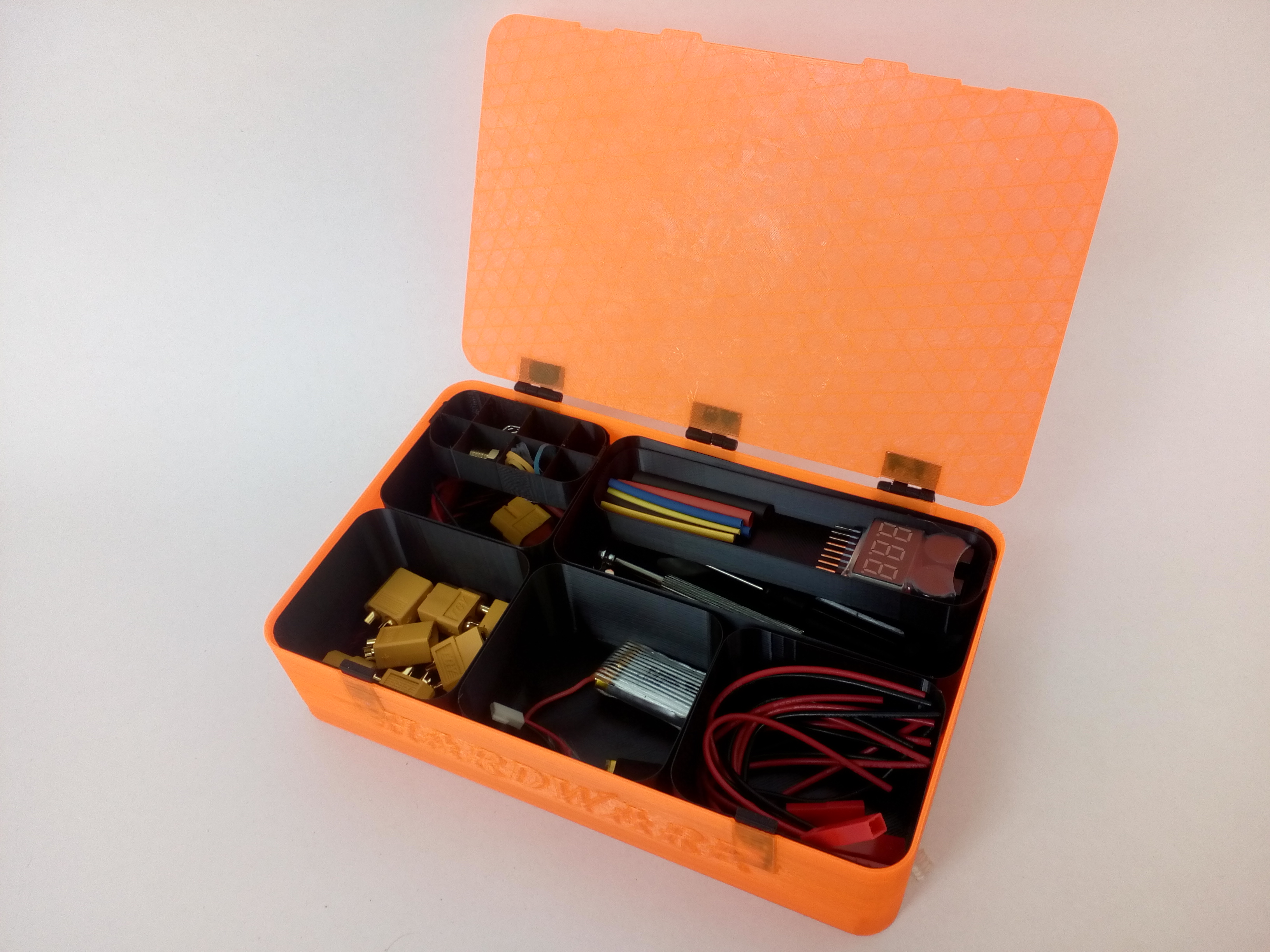 Easy printable adjustable parts box