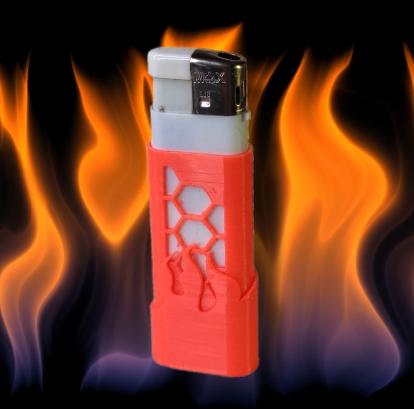 Flame Lighter Case by Marek S Download free STL model