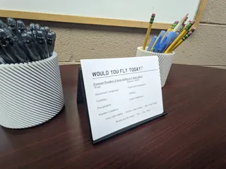 Stand for Quarter Sheets of Paper