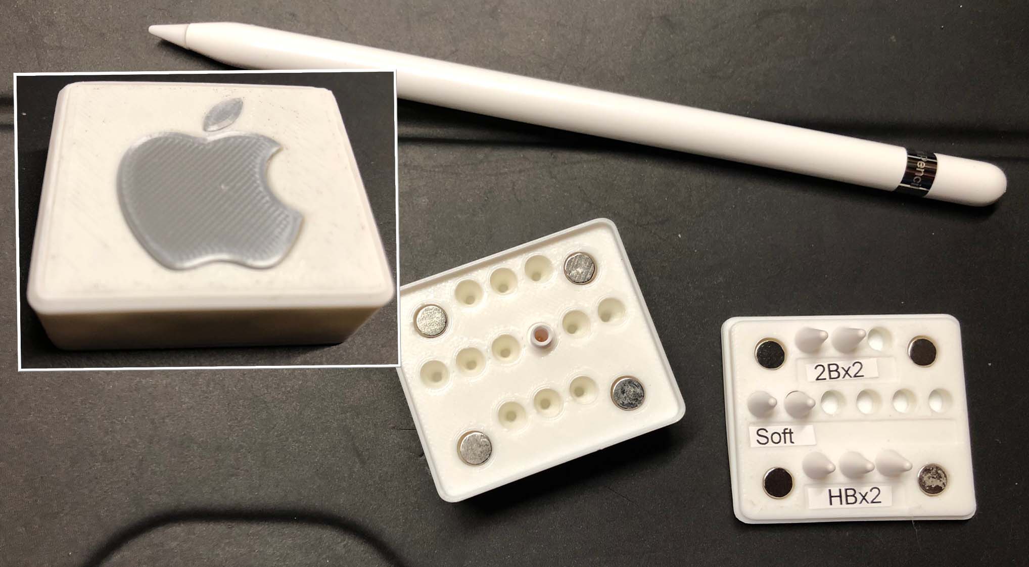 Apple pencil tips holder