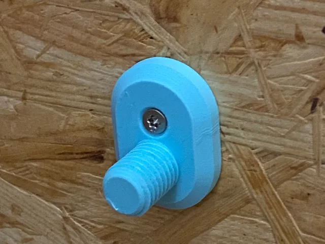 shower rack screw-instead-of-suction-cup adapter