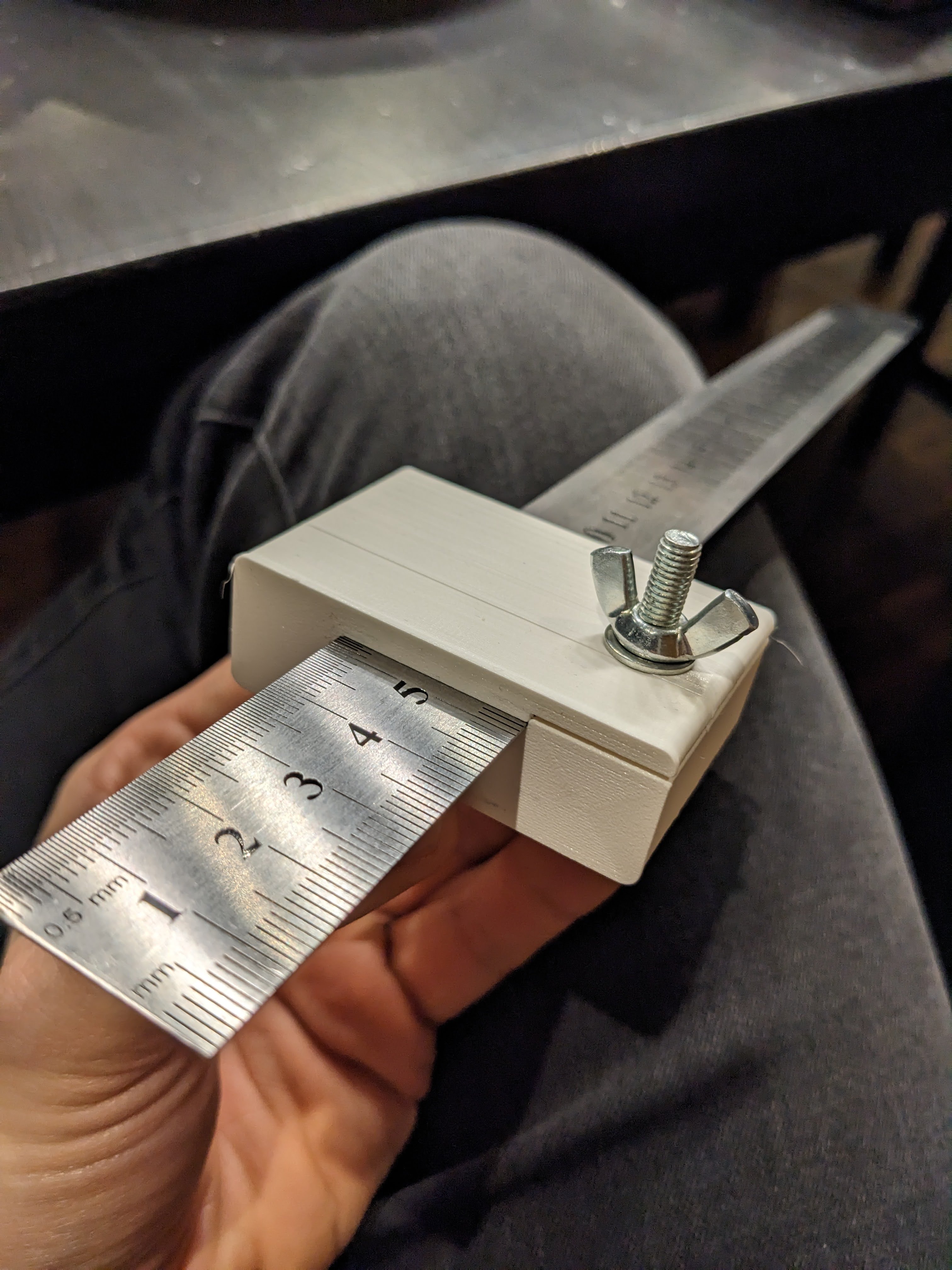 Scratch Gauge (Streichmaß) for stainless steel ruler 2023 v3 by konzty